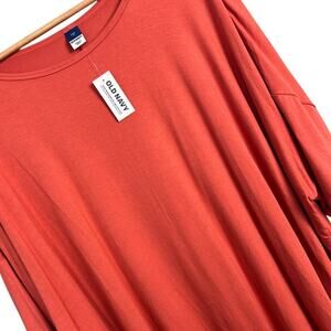 NWT Old Navy‎ Women's 2X Luxe T-Shirt Top Oversized Crop Dolman Stretch Casual